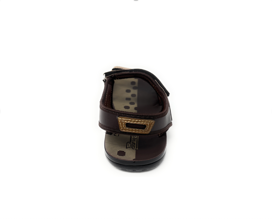 Paragon Mens 8885 Dark Brown Adjustable Straps Open Toe Sandals