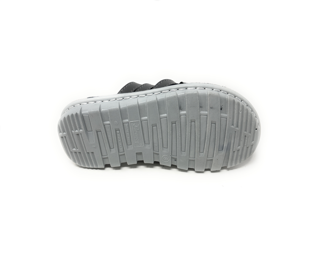 Paragon Mens 6729 Woven Grey and Navy Flip Flops Sandals With Ergonomics Thong