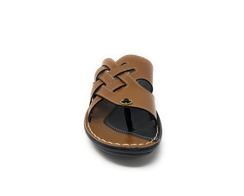 Paragon Mens 6729 Woven Tan Flip Flops Sandals With Ergonomics Thong