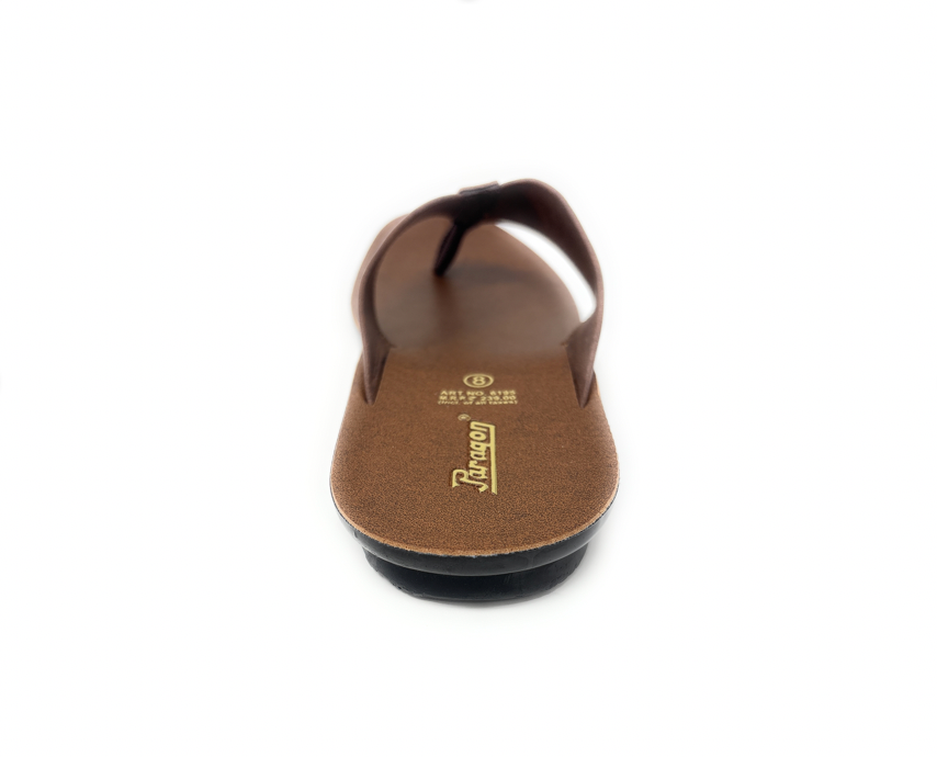 Paragon Mens 6195 Tan Classic Flip Flop Sandals with Ergonomic Thong