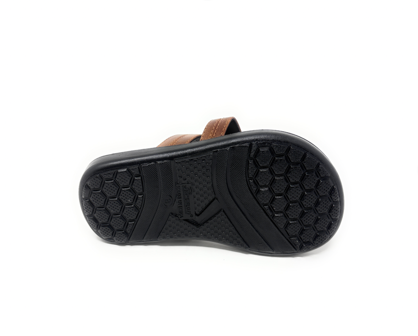 Paragon Mens 6992 Tan Comfort Footbed Style Flip Flops Toe Ring Sandals