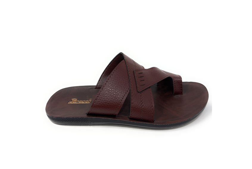 Paragon Mens 6193 Brown Premium Synthetic Leather Flip Flop Sandals