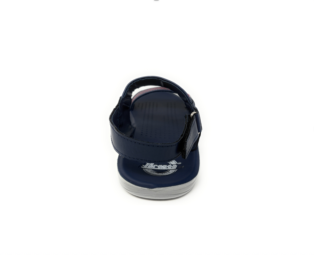 Paragon Mens 8741 Navy Blue with Red Stitching Casual Sandals