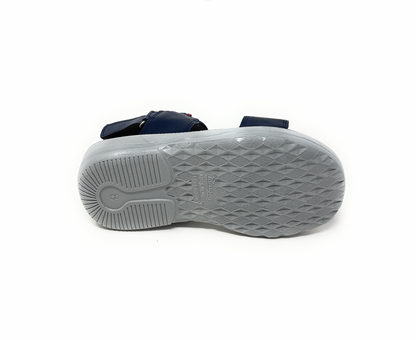 Paragon Mens 8741 Navy Blue with Red Stitching Casual Sandals