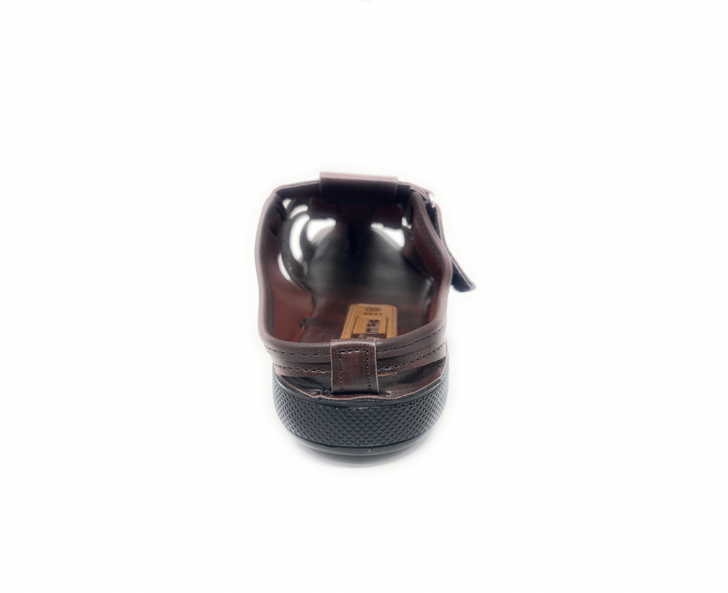 Paragon Mens 9641 Brown Fisherman Adjustable Sandals With Ergonomics Thong