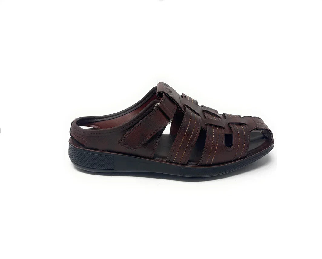 Paragon Mens 9641 Brown Fisherman Adjustable Sandals With